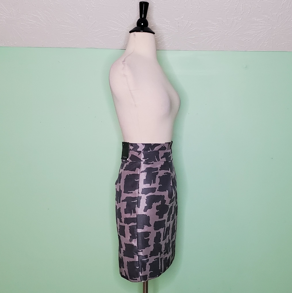 Banana Republic Petite Black & Gray Mini Skirt - Picture 5 of 6